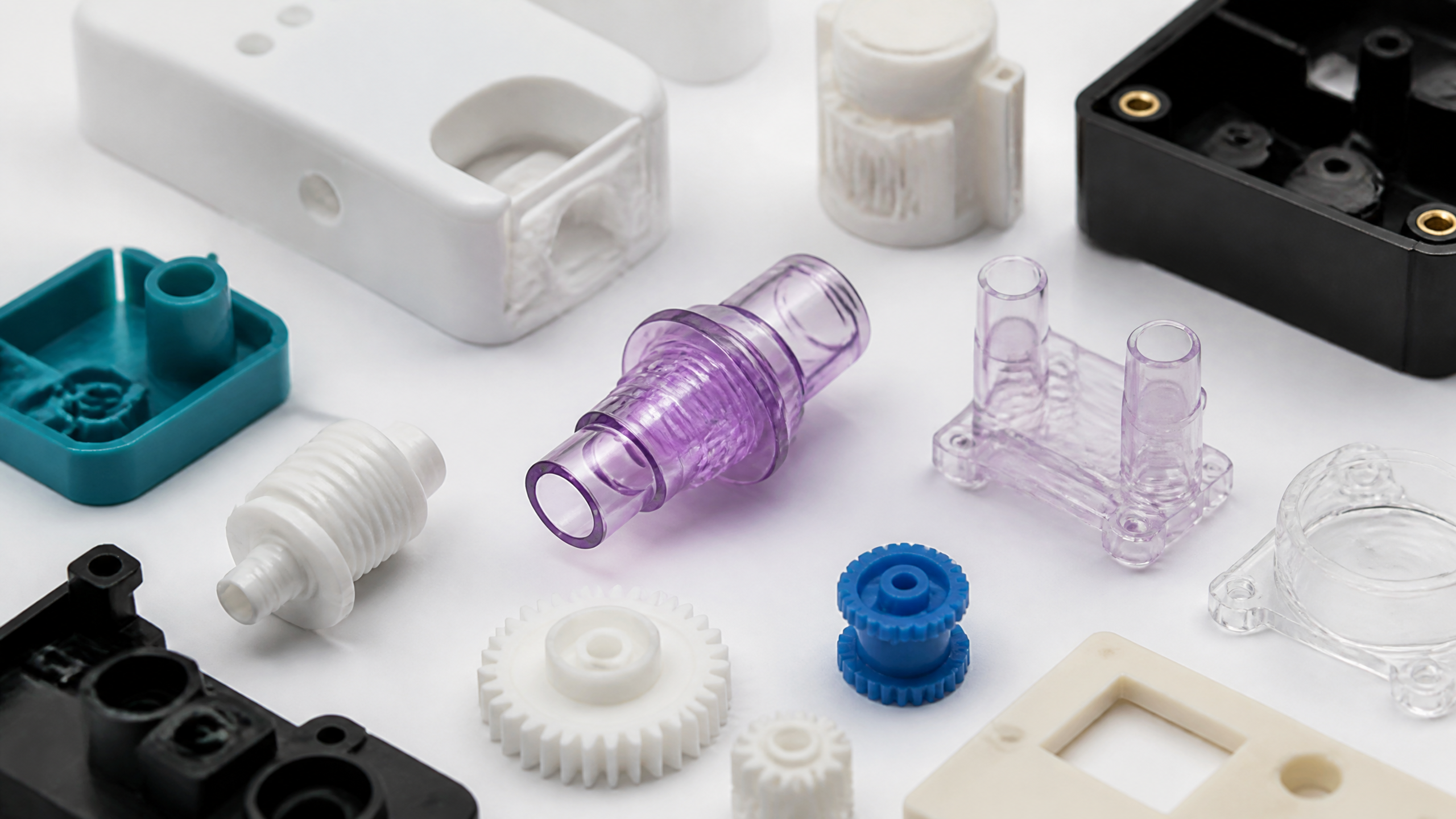 Precision molded plastic parts with tight tolerances for medical and electronic applications