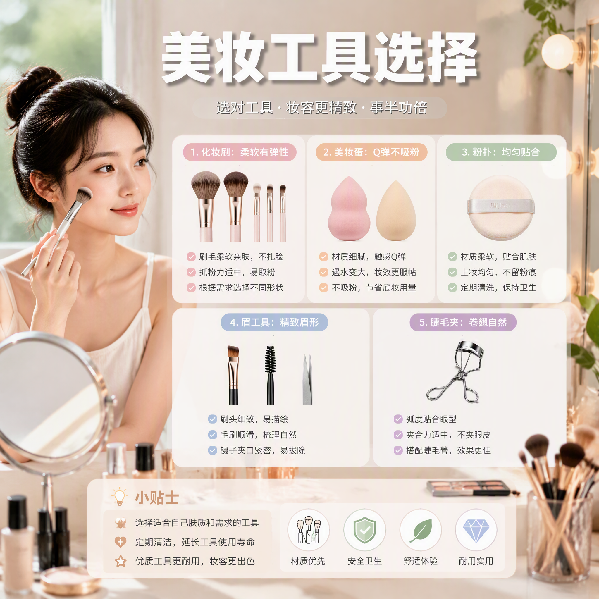 美妆工具选择